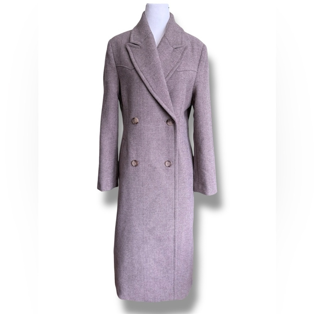 Levi’s Blair Western Coat Wool Blend Herringbone Tan Size XS New With Tags - Picture 4 of 16